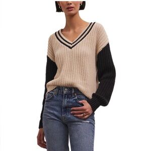 Z SUPPLY Hunter Varsity Sweater‎ EVEREVE top shirt madewell